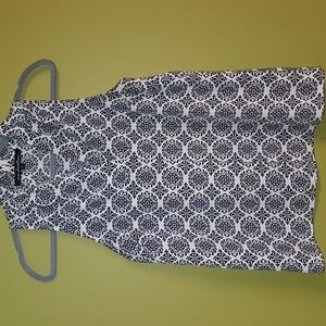 Ava Christine Small / S Black & White Sleeveless Top